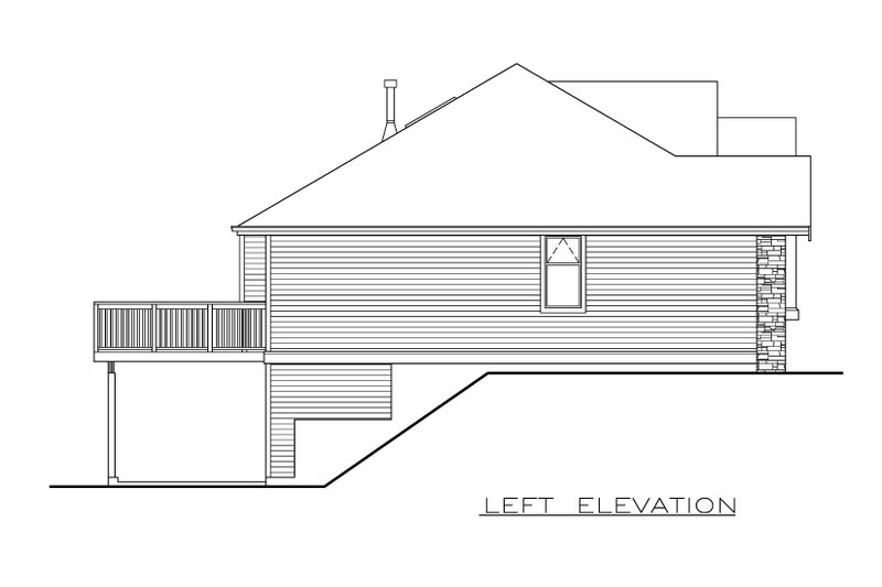 Dream House Plan - Exterior - Other Elevation for Craftsman House Plan #1100-108 - 3 bed, 2 bath