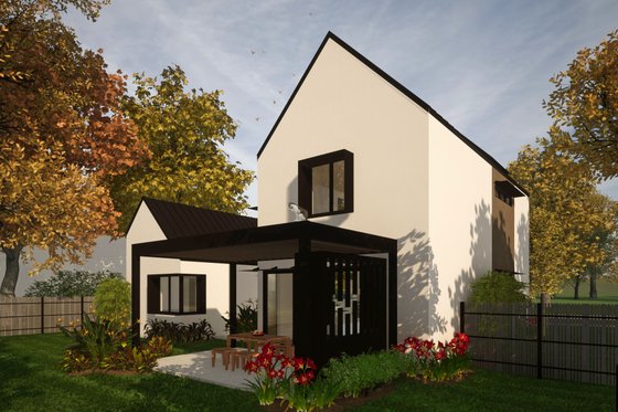 Exterior - Other Elevation 5 for Contemporary House Plan #80-223 - 3 bed, 3 bath