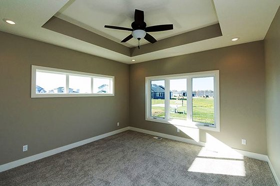 Interior - Master Bedroom for Ranch House Plan #70-1458 - 2 bed, 2 bath