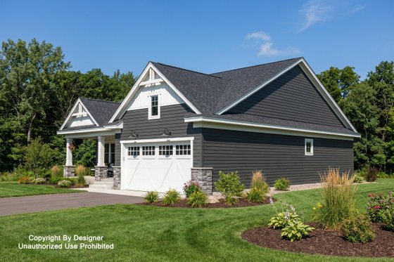 Exterior - Front Elevation 4 for Craftsman House Plan #51-1530 - 3 bed, 2 bath