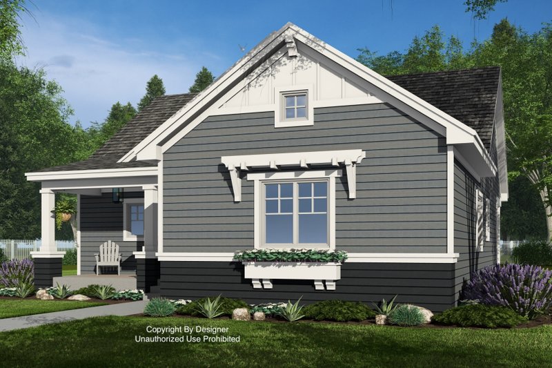House Blueprint - Exterior - Front Elevation 6 for Craftsman House Plan #51-1388 - 3 bed, 2.5 bath