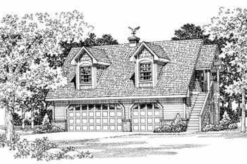 House Design - Country Exterior - Front Elevation Plan #72-286