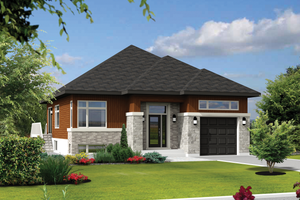 Contemporary Exterior - Front Elevation Plan #25-4306