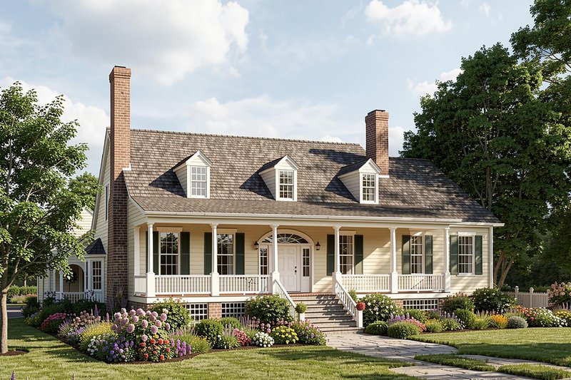 House Plan Design - Photo 2 for Country House Plan #137-148 - 4 bed, 3 bath