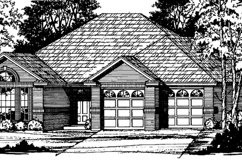Home Plan - Ranch Exterior - Front Elevation Plan #40-447