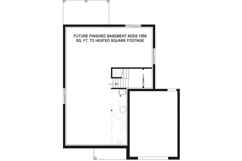 Dream House Plan - Floor Plan - Lower Floor for Contemporary House Plan #23-2706 - 3 bed, 2.5 bath