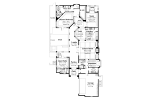 Floor Plan - Main Floor for European House Plan #930-445 - 4 bed, 5 bath