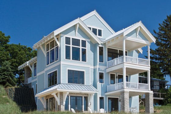 Exterior - Rear Elevation 3 for Craftsman House Plan #928-268 - 3 bed, 3.5 bath