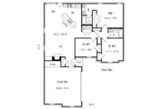 European Style House Plan - 3 Beds 2 Baths 1436 Sq/Ft Plan #329-180 