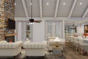 Farmhouse Style House Plan - 4 Beds 3 Baths 2330 Sq/Ft Plan #923-386 