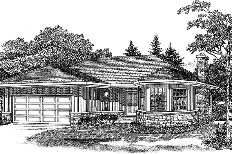 House Plan Design - Craftsman Exterior - Front Elevation Plan #47-901