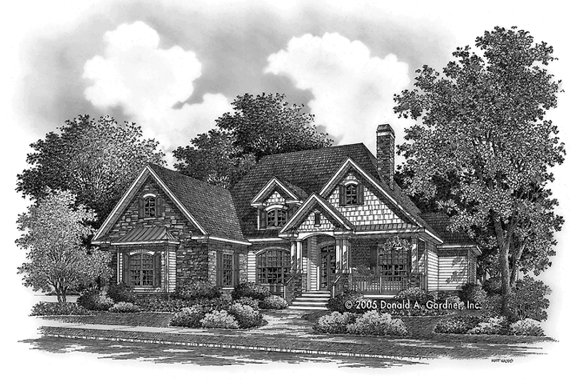 Architectural House Design - Craftsman Exterior - Front Elevation Plan #929-783