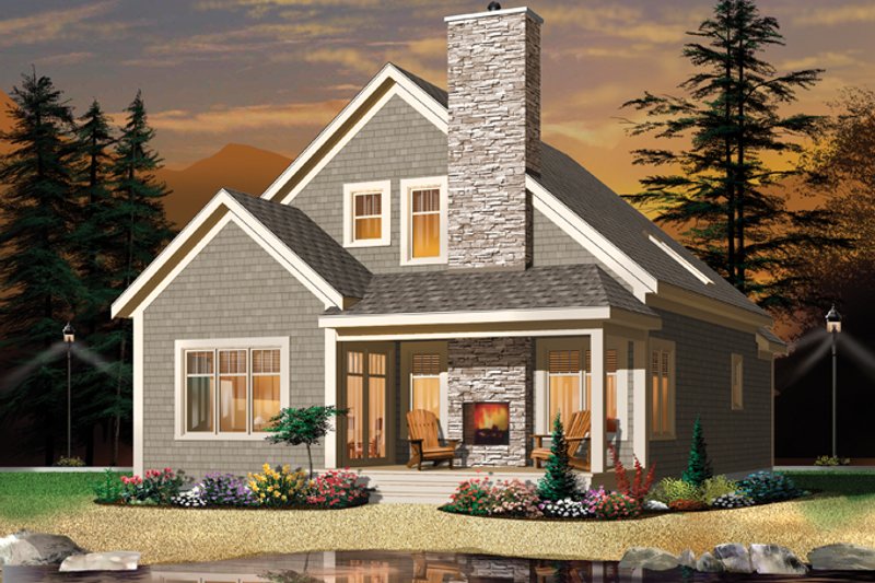 Home Plan - European Exterior - Front Elevation Plan #23-2494