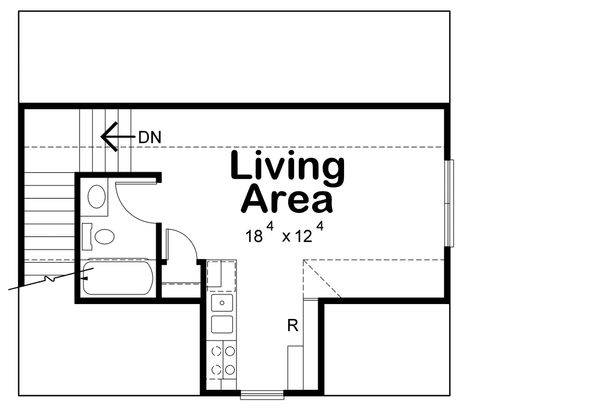 Home Plan - Traditional Floor Plan - Upper Floor Plan #20-2308