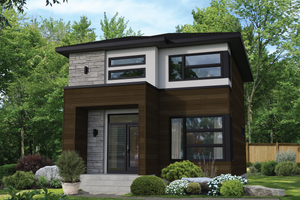 Contemporary Exterior - Front Elevation Plan #25-4898