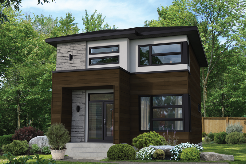 Architectural House Design - Contemporary Exterior - Front Elevation Plan #25-4898
