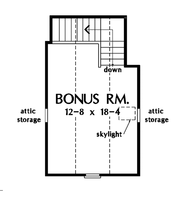 Dream House Plan - Optional Bonus Level