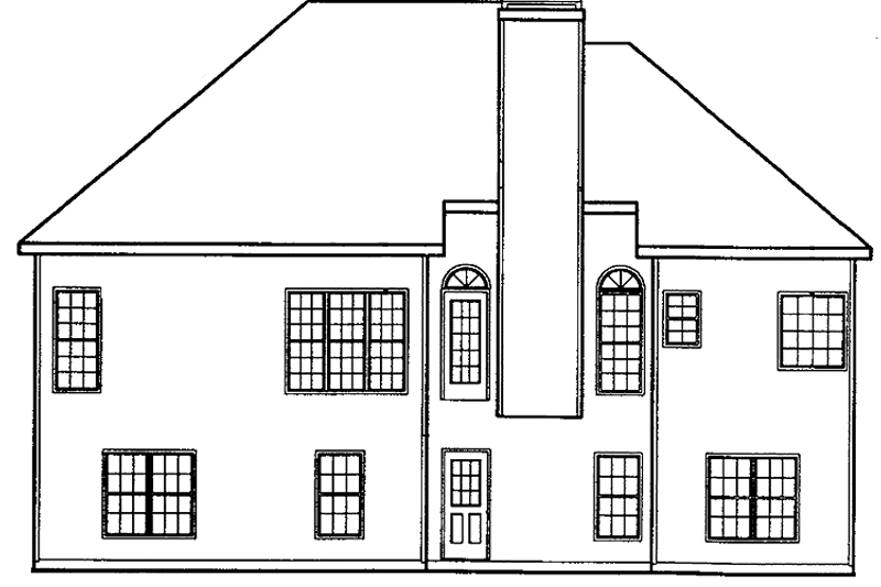 House Plan Design - Exterior - Rear Elevation for European House Plan #927-113 - 3 bed, 2 bath