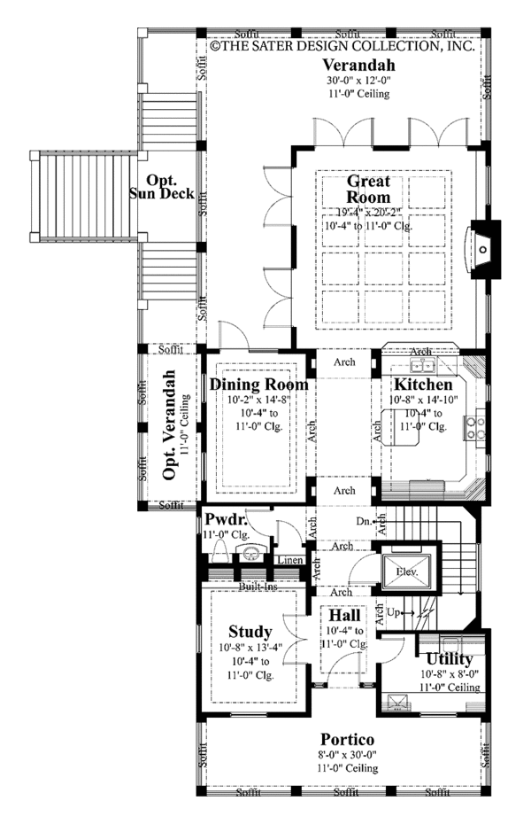 Dream House Plan - Traditional Floor Plan - Main Floor Plan #930-403
