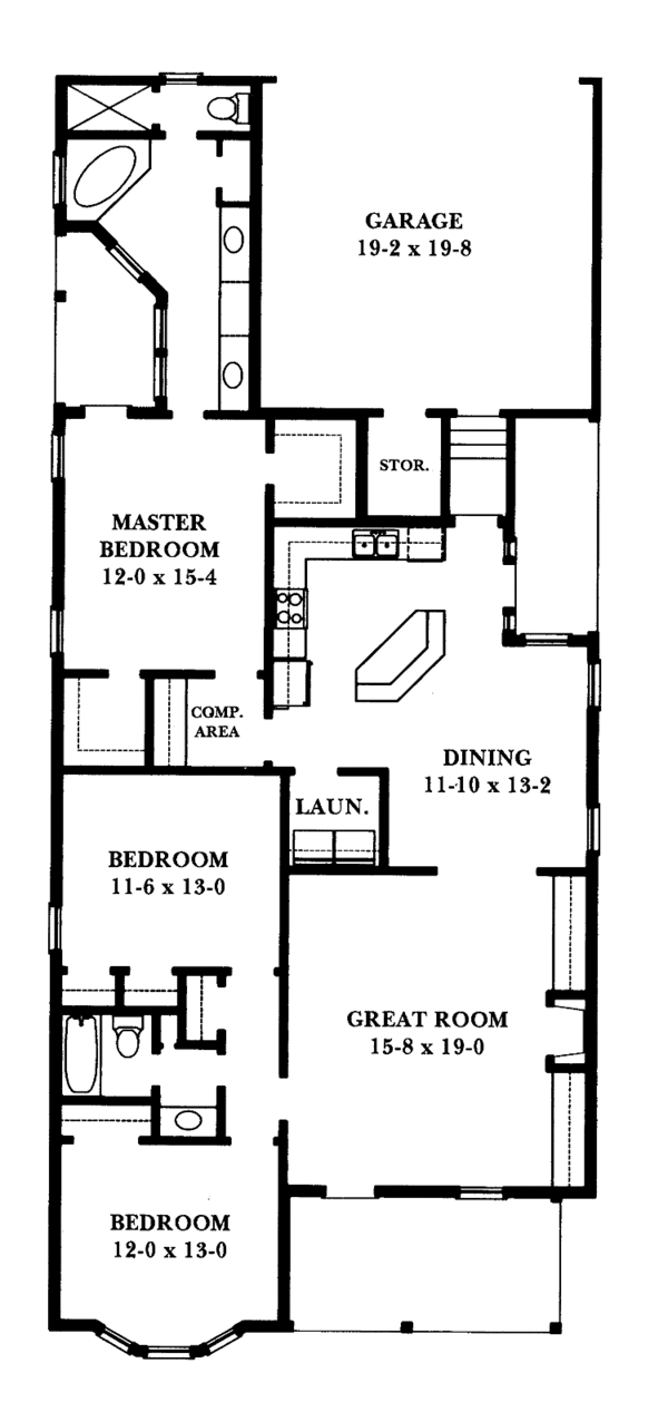 Home Plan - Victorian Floor Plan - Main Floor Plan #1047-16