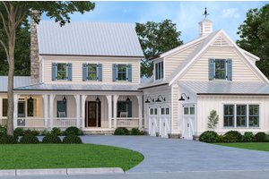 Home Plan - Farmhouse Exterior - Front Elevation Plan #927-1021