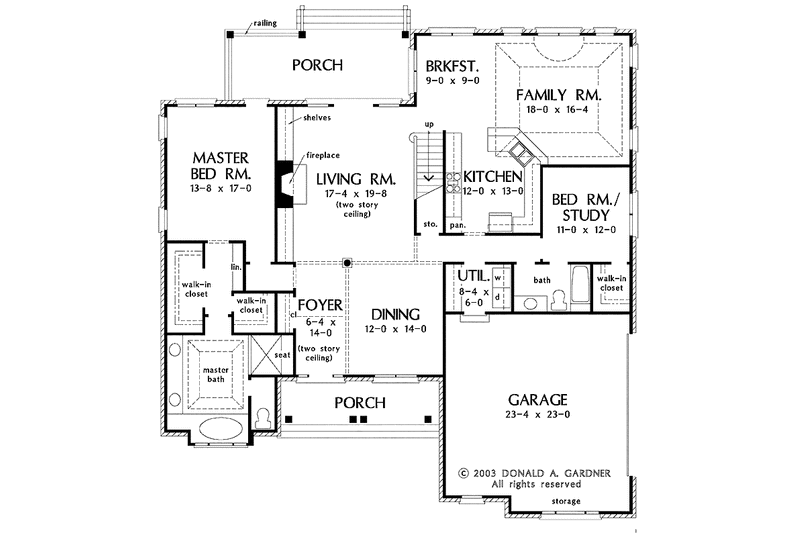 House Plan Design - Floor Plan - Main Floor for Country House Plan #929-544 - 4 bed, 4 bath