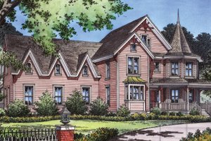 House Plan Design - Exterior - Front Elevation for Craftsman House Plan #417-630 - 4 bed, 4 bath