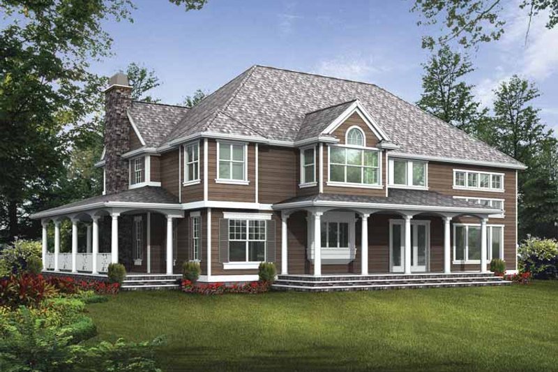 Home Plan - Exterior - Rear Elevation for Craftsman House Plan #132-509 - 4 bed, 3.5 bath