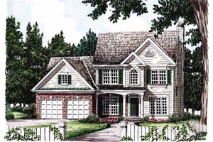 Country Exterior - Front Elevation Plan #927-89