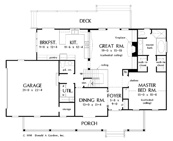 Architectural House Design - Country Floor Plan - Main Floor Plan #929-401
