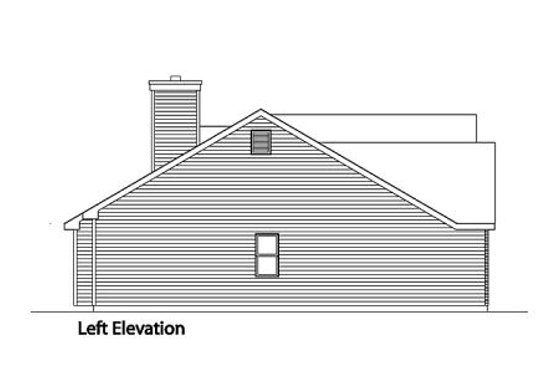 Exterior - Other Elevation 1 for Traditional House Plan #22-418 - 3 bed, 2 bath