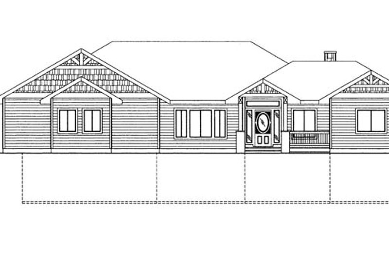Dream House Plan - Exterior - Front Elevation for Craftsman House Plan #117-858 - 4 bed, 3.5 bath
