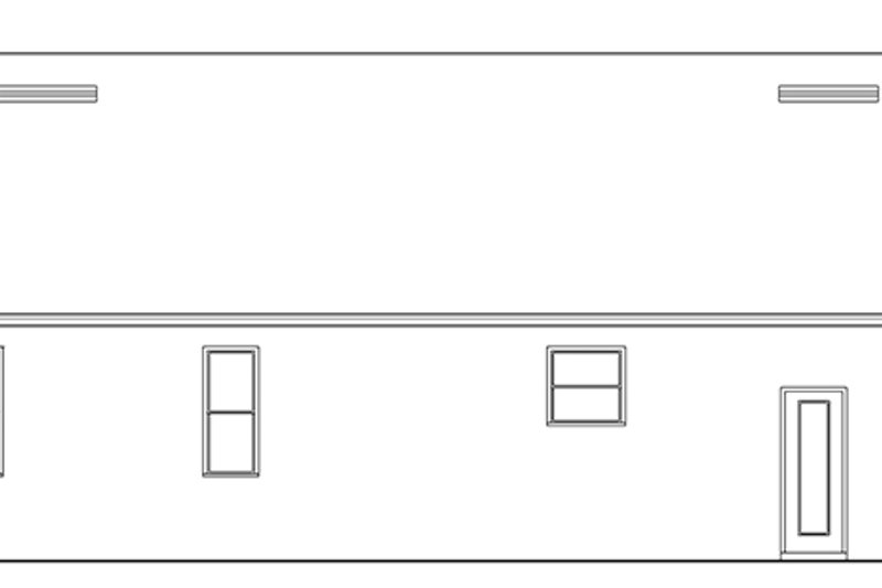 Home Plan - Exterior - Other Elevation 1 for Colonial House Plan #1058-102 - 2 bed, 2 bath