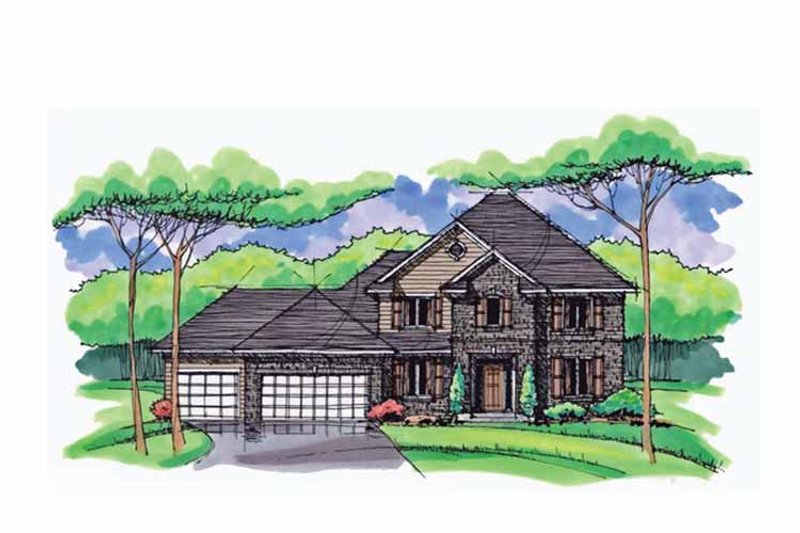 House Plan Design - Colonial Exterior - Front Elevation Plan #51-1024