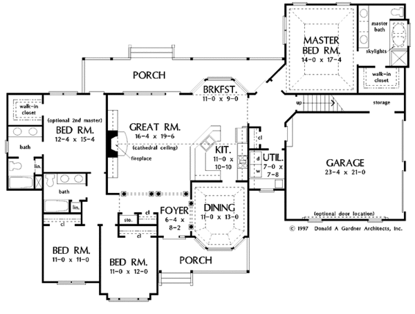Dream House Plan - Country Floor Plan - Main Floor Plan #929-347