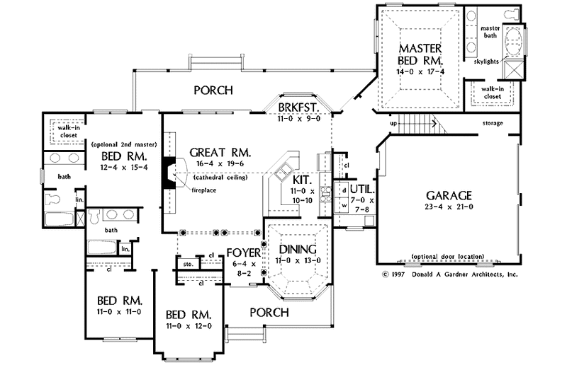 Home Plan - Floor Plan - Main Floor for Country House Plan #929-347 - 4 bed, 3 bath