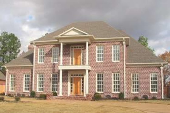 Exterior - Front Elevation for Southern House Plan #81-1651 - 5 bed, 4 bath