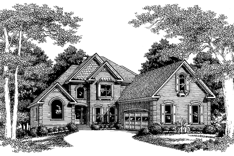 Dream House Plan - Exterior - Front Elevation 3 for Traditional House Plan #927-593 - 3 bed, 2.5 bath