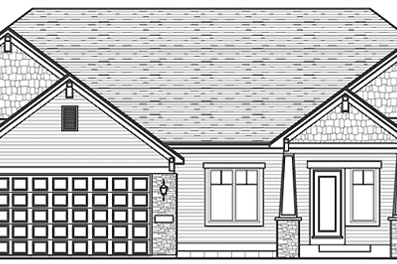Architectural House Design - Country Exterior - Front Elevation Plan #320-1038