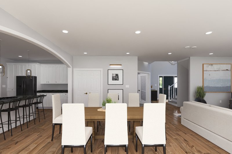House Design - Interior - Dining Room for Craftsman House Plan #1060-215 - 4 bed, 2.5 bath