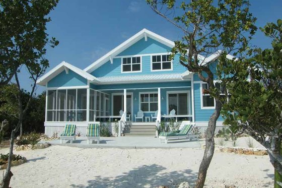 Exterior - Rear Elevation 1 for Country House Plan #928-177 - 5 bed, 4 bath