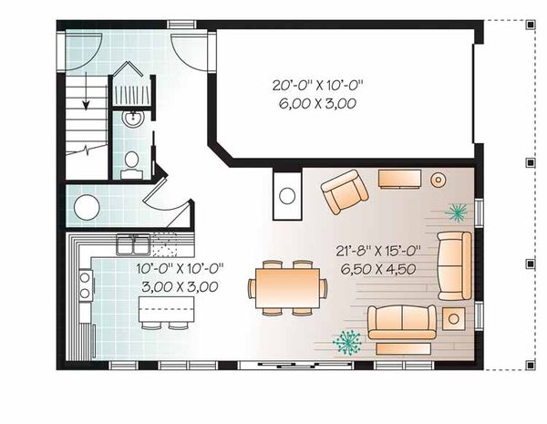 House Plan Design - Colonial Floor Plan - Main Floor Plan #23-2487