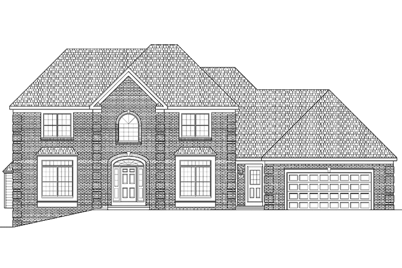 Home Plan - Exterior - Front Elevation 3 for Classical House Plan #328-328 - 4 bed, 2.5 bath