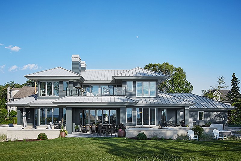 Architectural House Design - Exterior - Rear Elevation 3 for Contemporary House Plan #928-291 - 4 bed, 5.5 bath