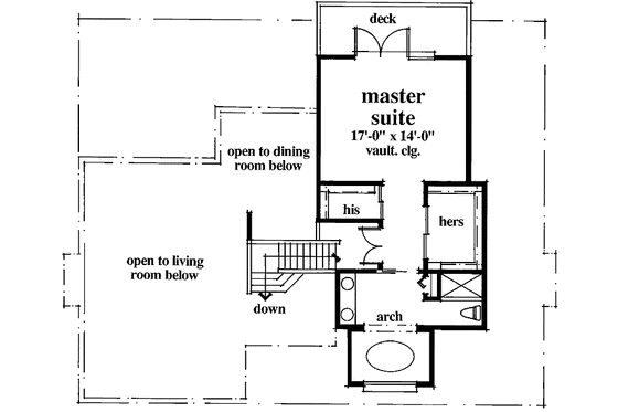 Floor Plan - Upper Floor for Country House Plan #930-28 - 3 bed, 2 bath