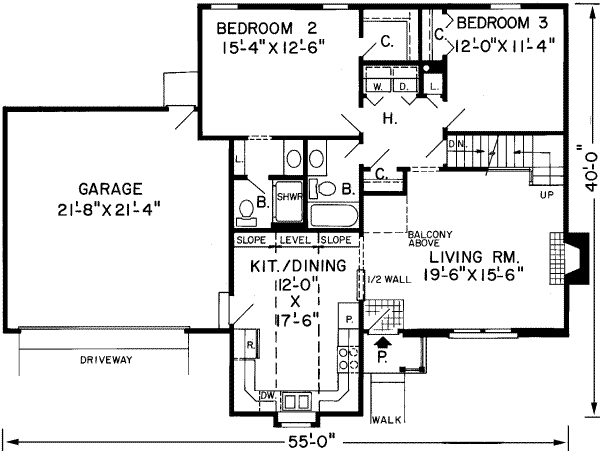 Traditional Floor Plan - Main Floor Plan #312-120