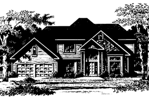 House Blueprint - Traditional Exterior - Front Elevation Plan #328-168