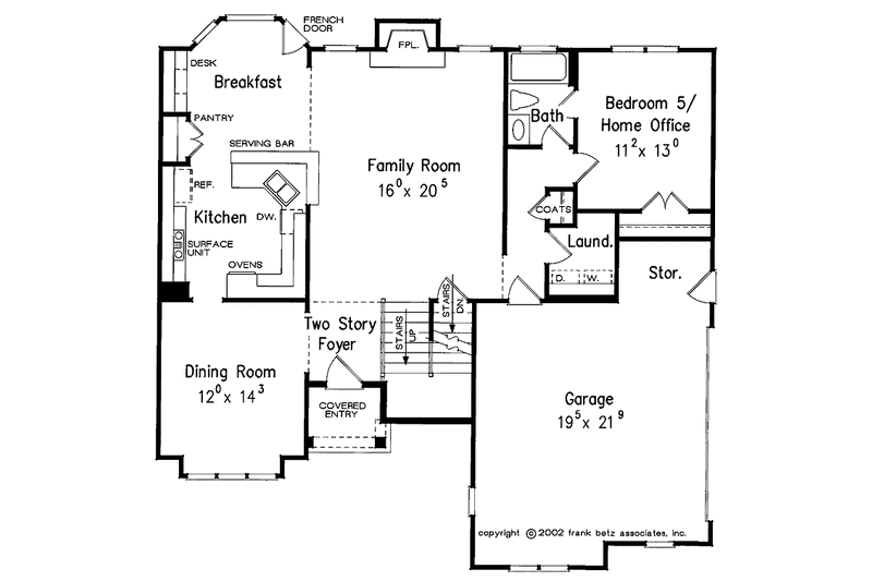 Home Plan - Floor Plan - Main Floor for Traditional House Plan #927-652 - 5 bed, 3 bath