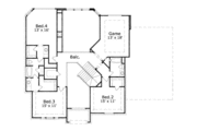 European Style House Plan - 5 Beds 4 Baths 3591 Sq/Ft Plan #411-133 