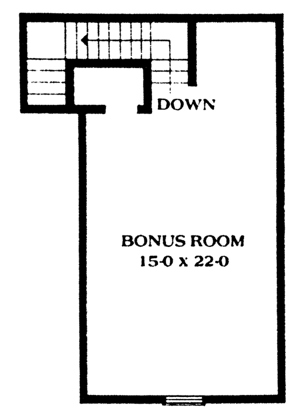 Architectural House Design - Classical Floor Plan - Upper Floor Plan #1014-54